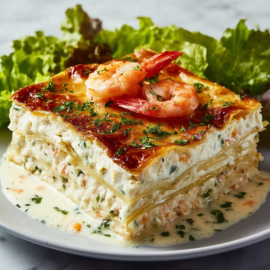 Seafood Lasagna with Shrimp & Crab – The Ultimate Comfort Food Recipe - Recipe Image