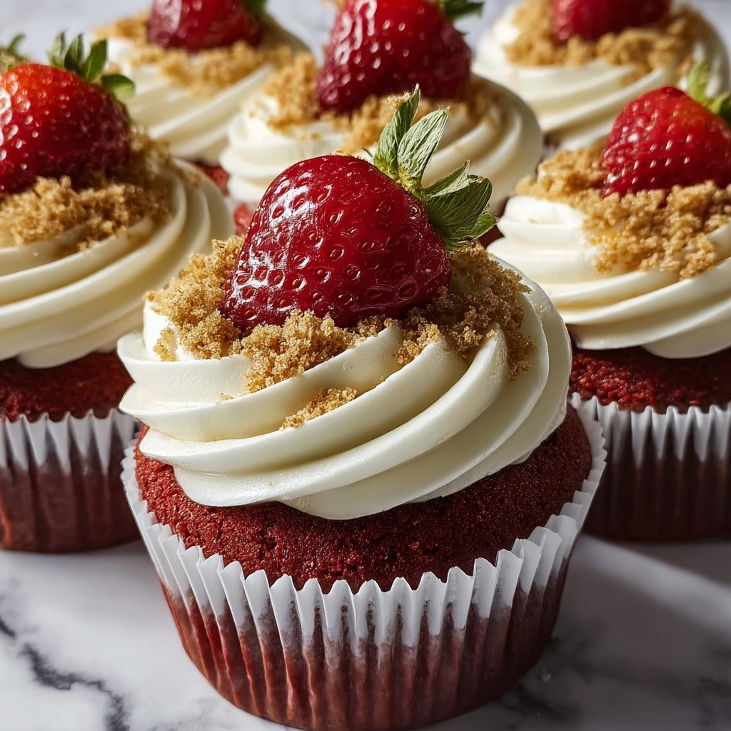 Cheesecake Red Velvet Cupcakes Recipe - Recipe Image