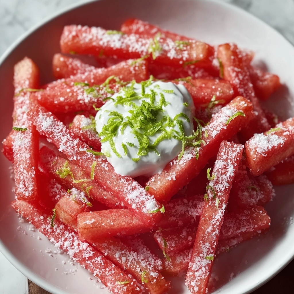 Watermelon Fries with Coconut Lime Dip Recipe - Recipe Image