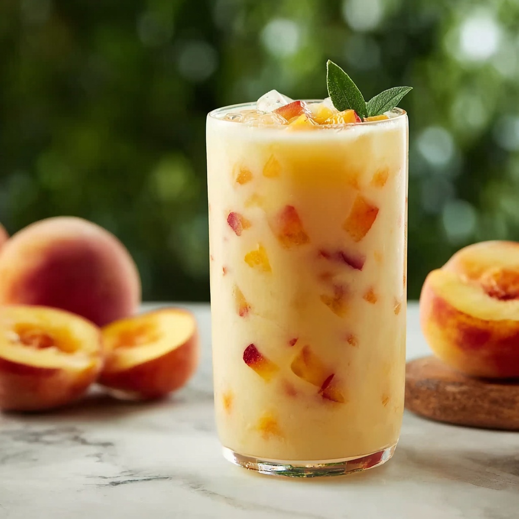 Iced Peach Colada Recipe - Recipe Image