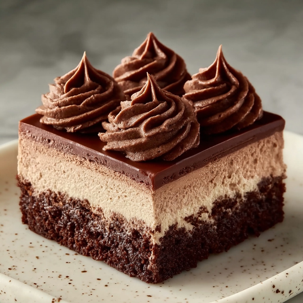 Chocolate Mousse Brownies Recipe - Recipe Image