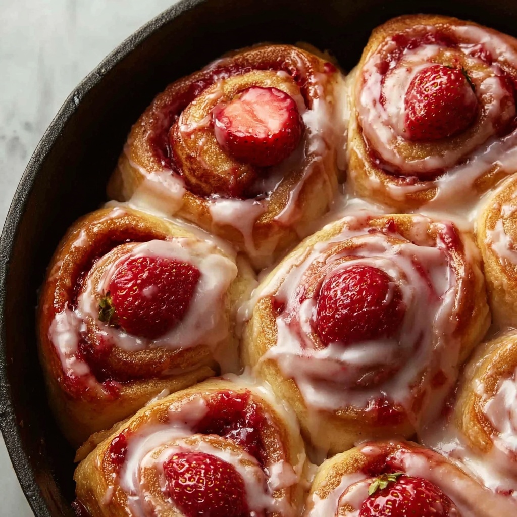 Strawberry Cinnamon Rolls Recipe - Recipe Image