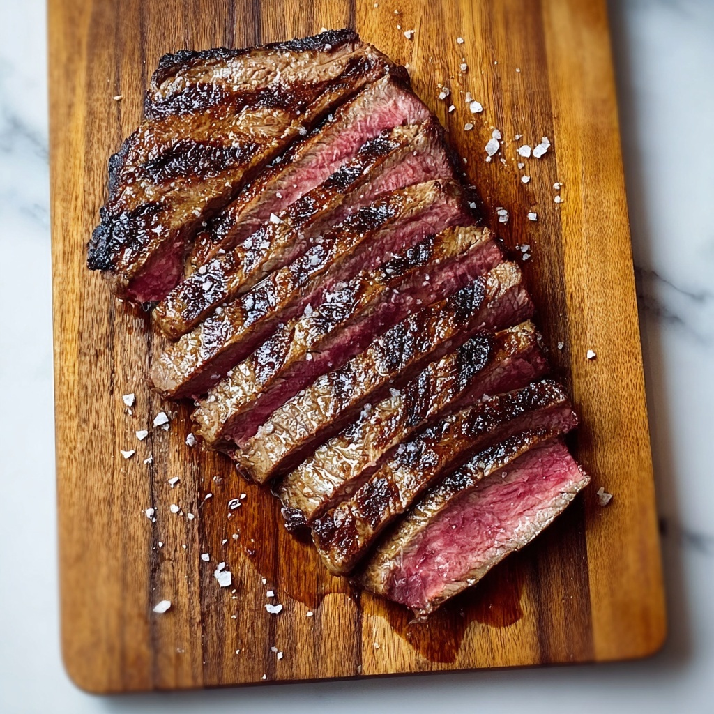 Grilled Balsamic and Garlic Flank Steak Recipe - Recipe Image