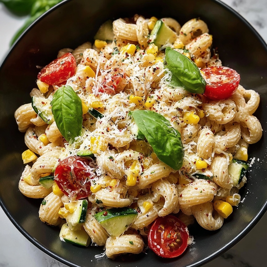 Summer Cavatelli with Corn, Tomatoes, and Zucchini Recipe - Recipe Image