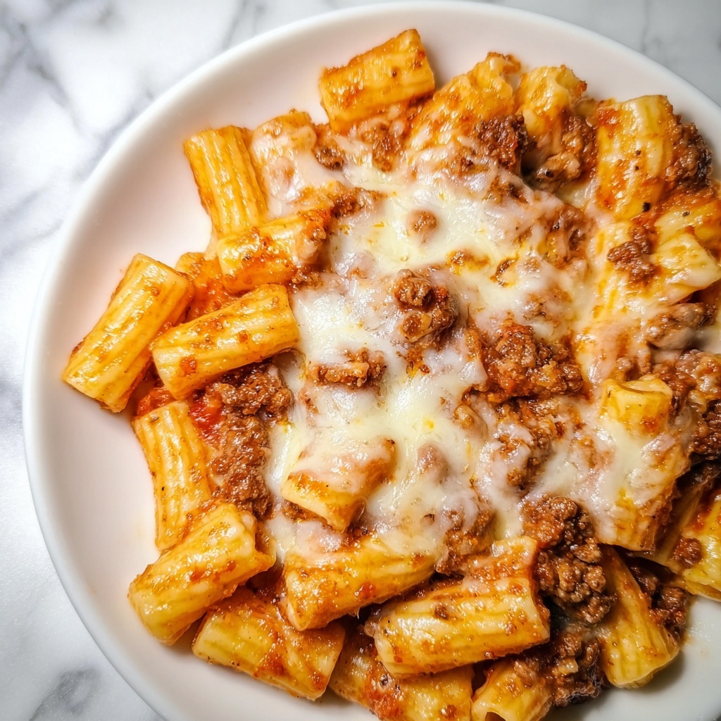 Cheesy Baked Beef Pasta Recipe - Recipe Image