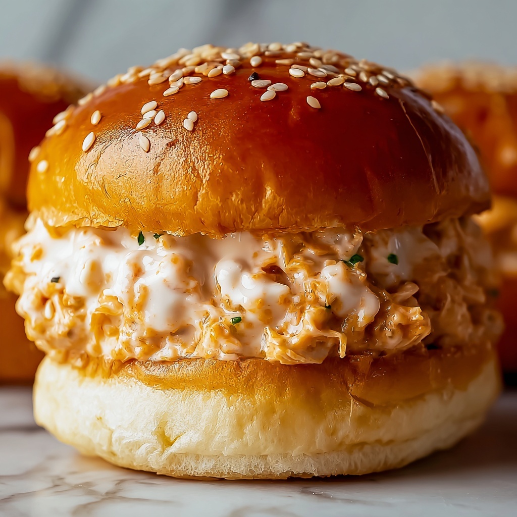Chicken Alfredo Sloppy Joes Recipe - Recipe Image