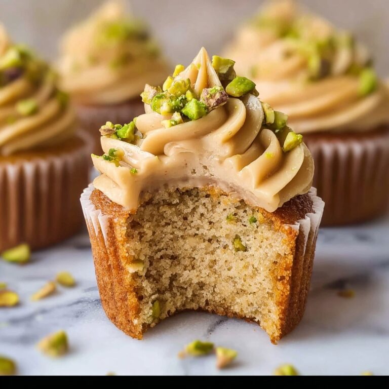 Caramel Pistachio Cupcakes Recipe