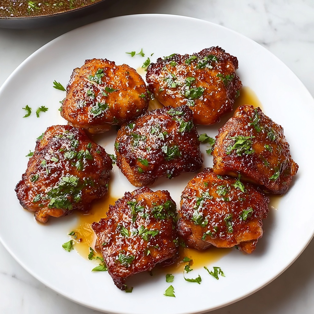 Honey Garlic Chicken Thighs Recipe - Recipe Image