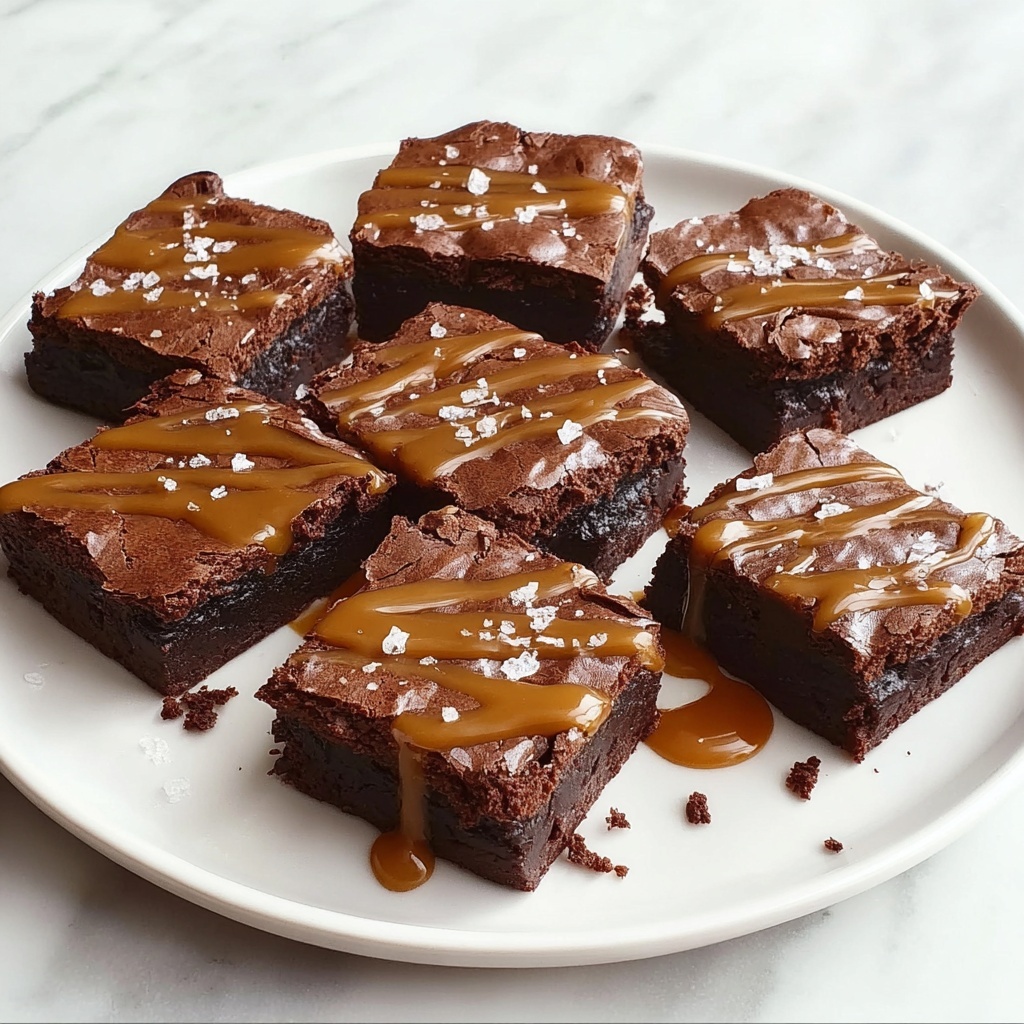 Salted Caramel Brownies Recipe - Recipe Image