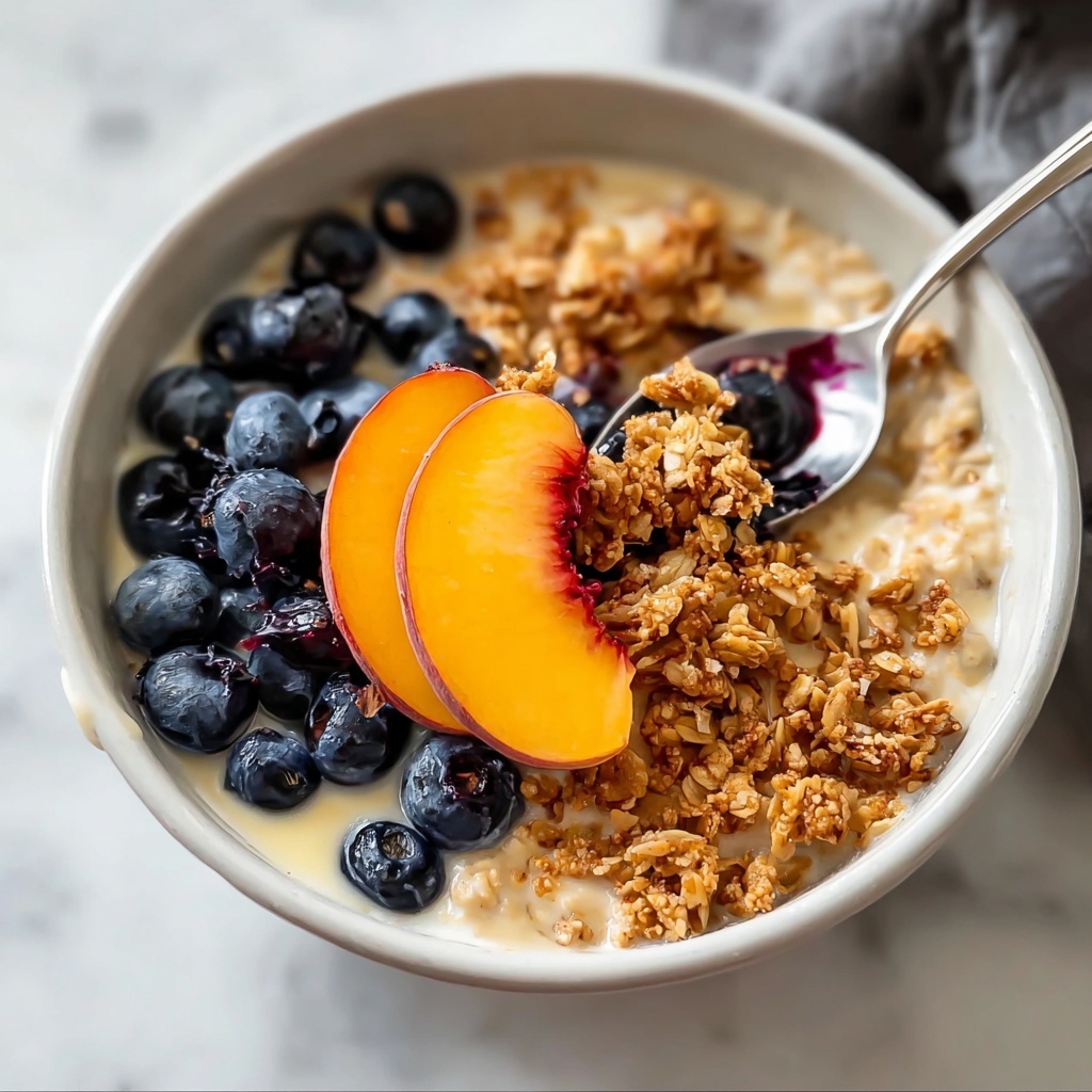 Peach Berry Baked Oatmeal Recipe - Recipe Image