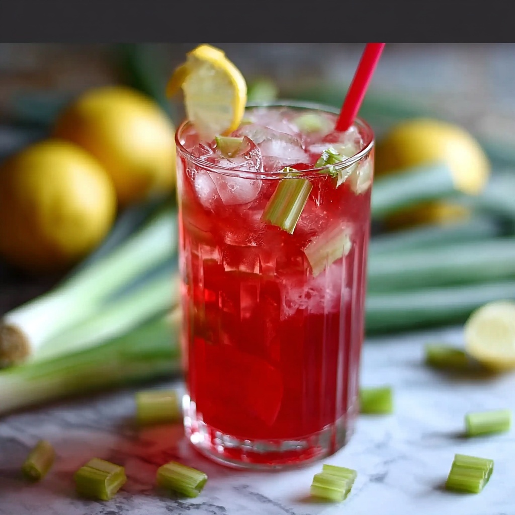 Refreshing Rhubarb Lemonade Recipe - Recipe Image