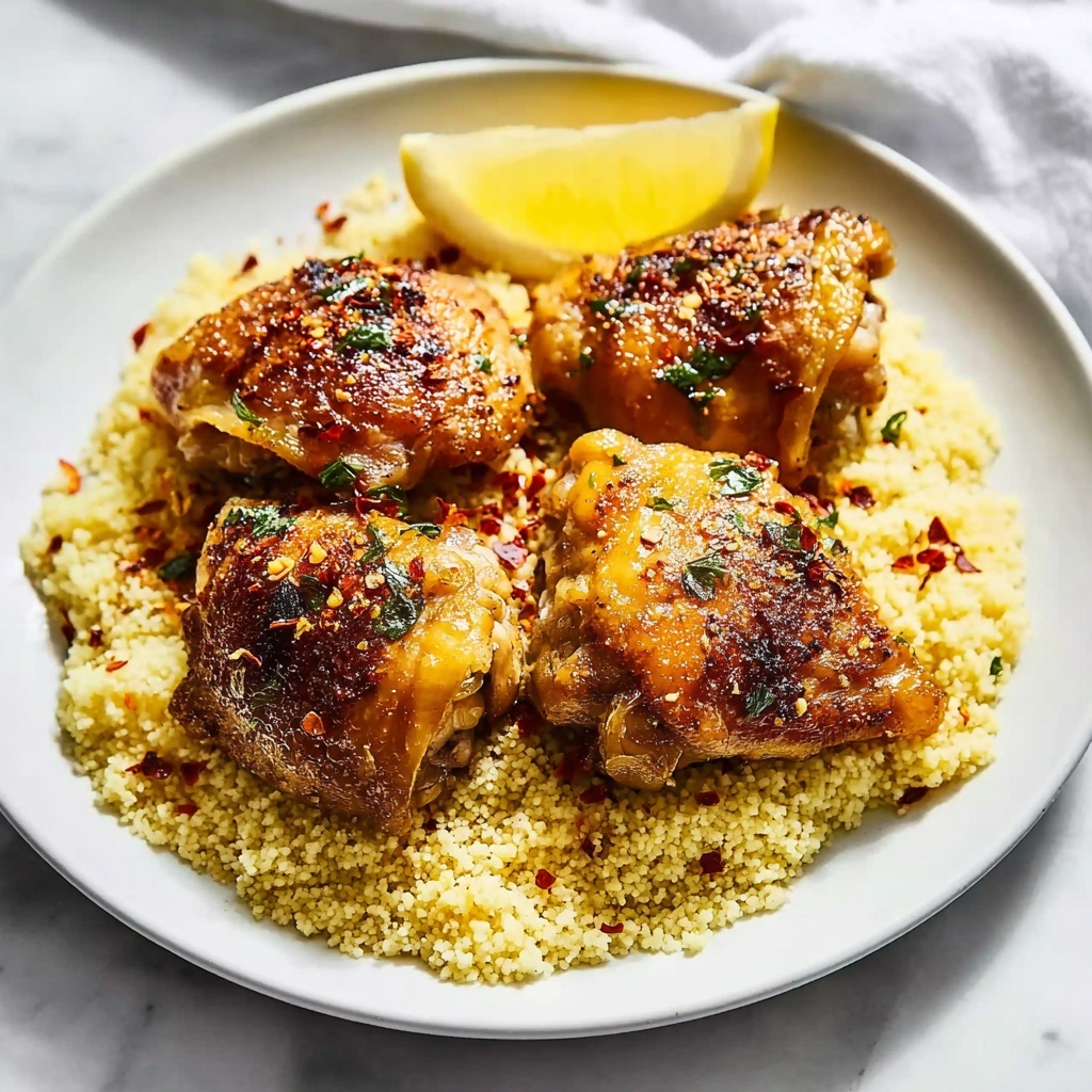 Lemon Garlic Butter Crock Pot Chicken Thighs Recipe - Recipe Image