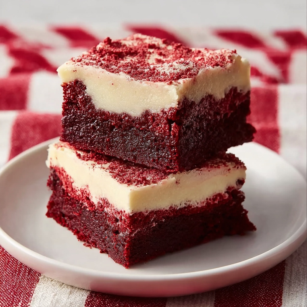 Red Velvet Brownies with Cream Cheese Frosting Recipe - Recipe Image