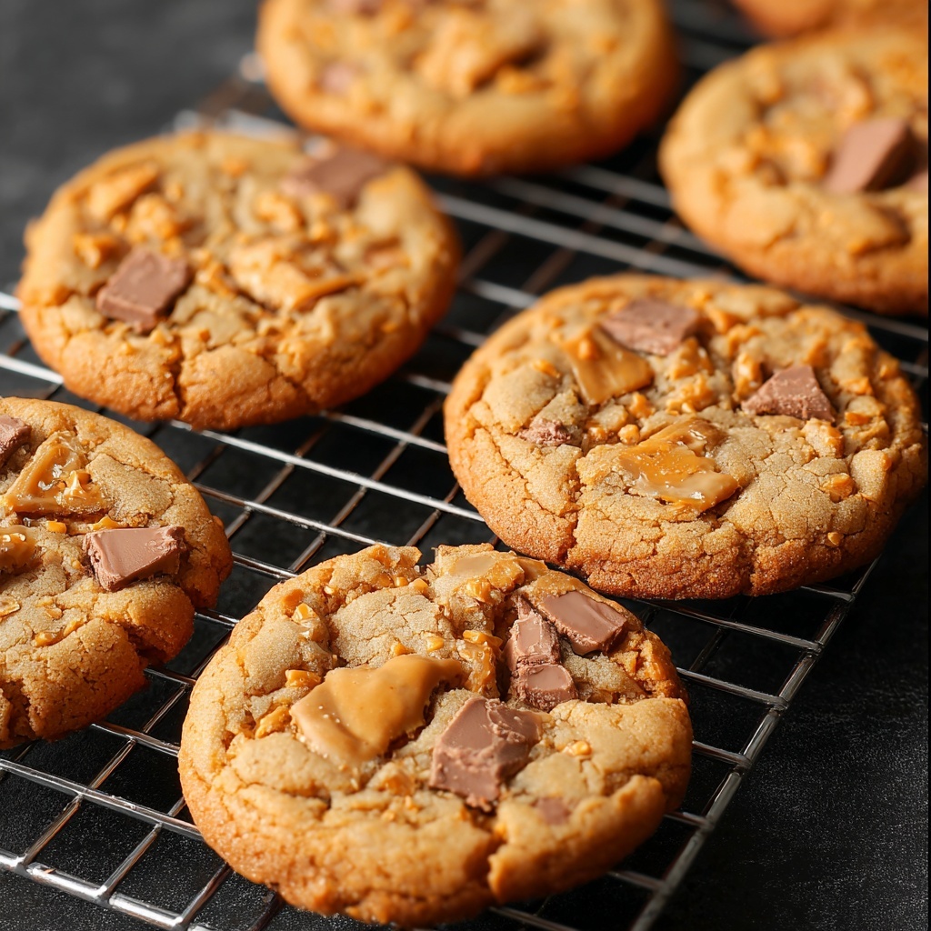 Peanut Butter Butterfinger Cookies Recipe - Recipe Image