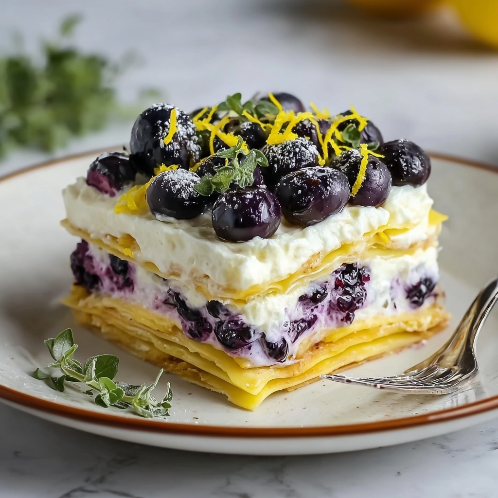 Lemon Blueberry Lasagna Recipe - Recipe Image