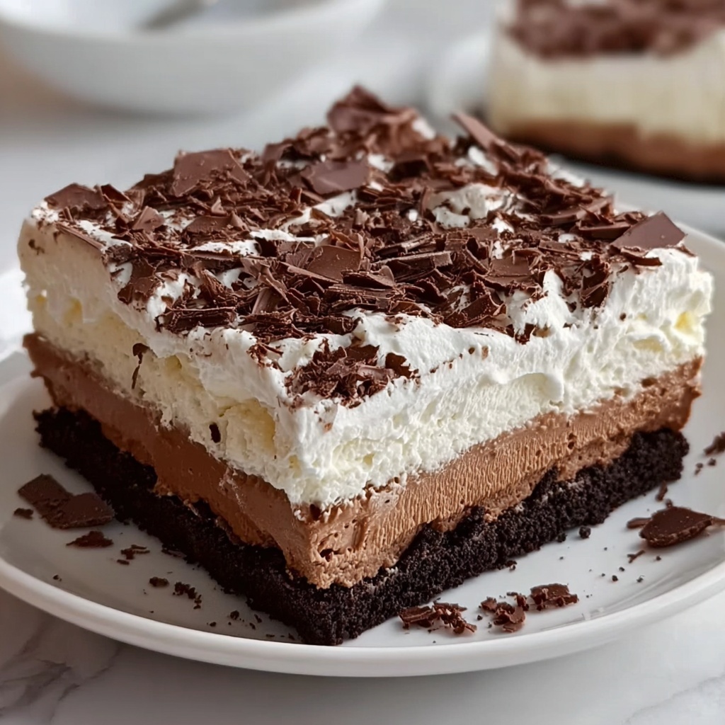 Brownie Refrigerator Cake Recipe - Recipe Image