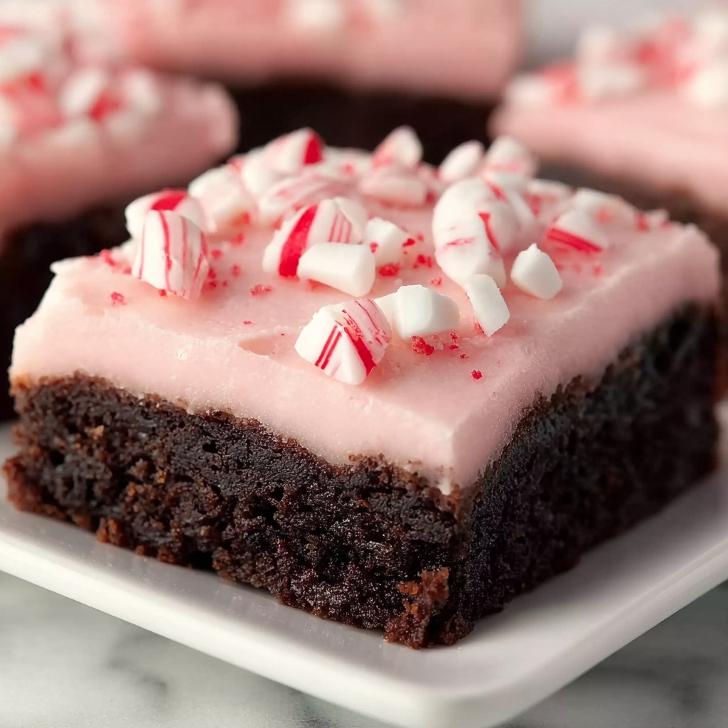 Candy Cane Brownies Recipe - Recipe Image