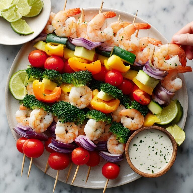 Shrimp and Vegetable Skewers Recipe