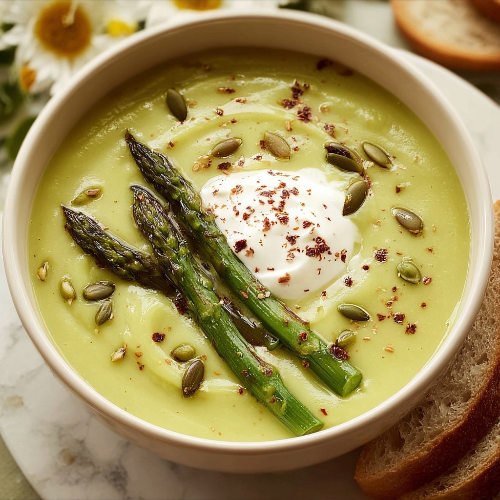 Creamy Asparagus Soup Recipe - Recipe Image