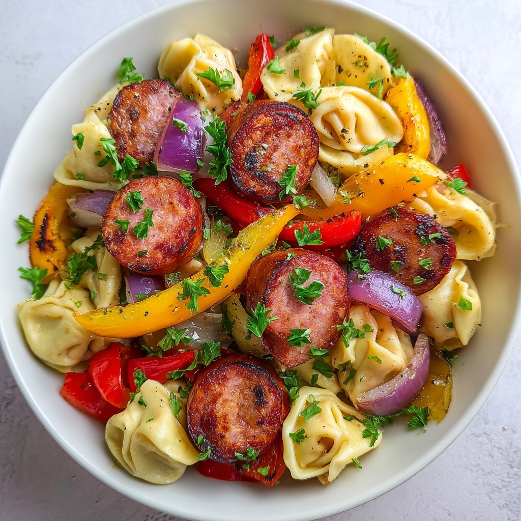 Grilled Kielbasa Tortellini Recipe - Recipe Image