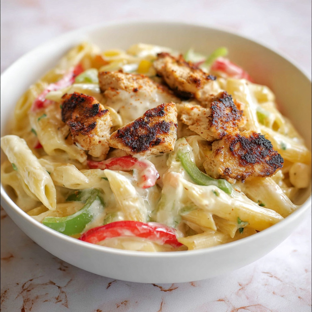 Chicken Fajita Alfredo Recipe - Recipe Image