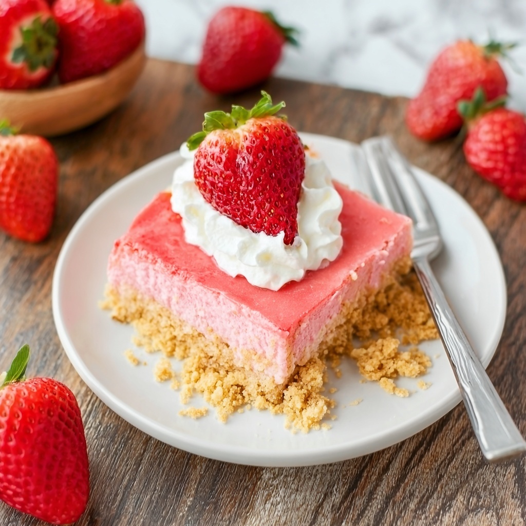 No-Bake Strawberry Cheesecake Recipe - Recipe Image
