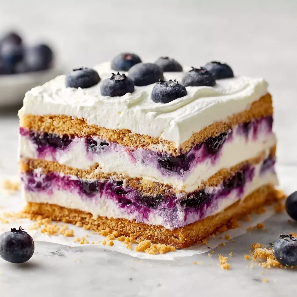 Lemon Blueberry Icebox Cake Recipe - Recipe Image