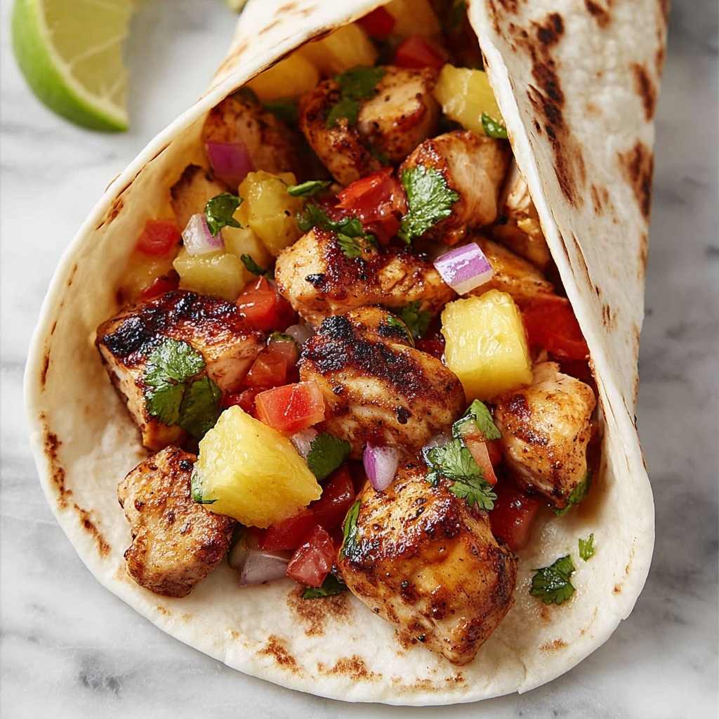 Chicken Tacos with Pineapple Salsa Recipe - Recipe Image