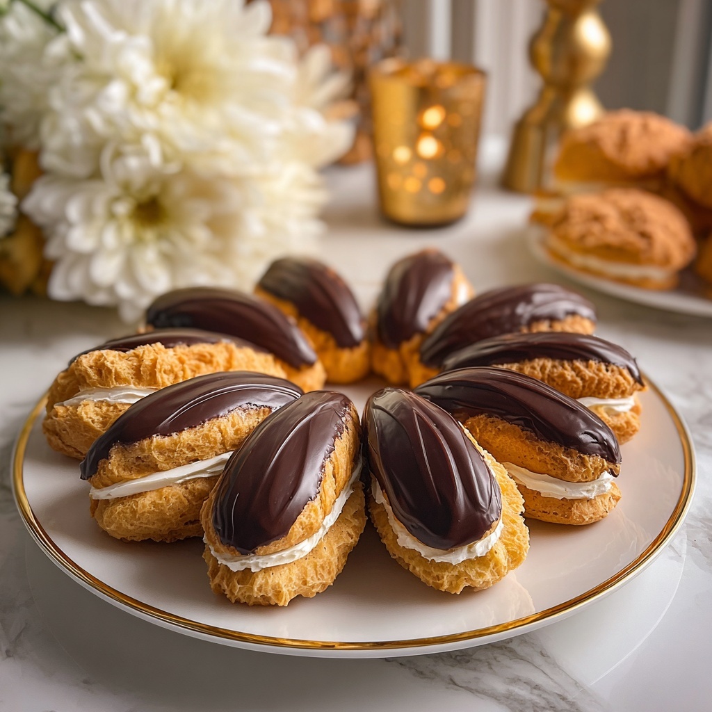 Mocha Éclairs Recipe - Recipe Image