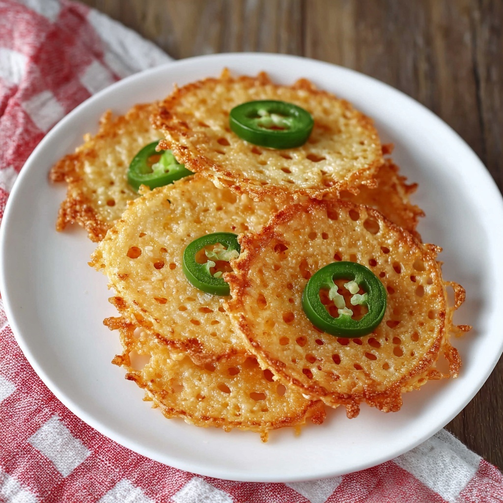 Cheese Crisps with Jalapeños Recipe - Recipe Image
