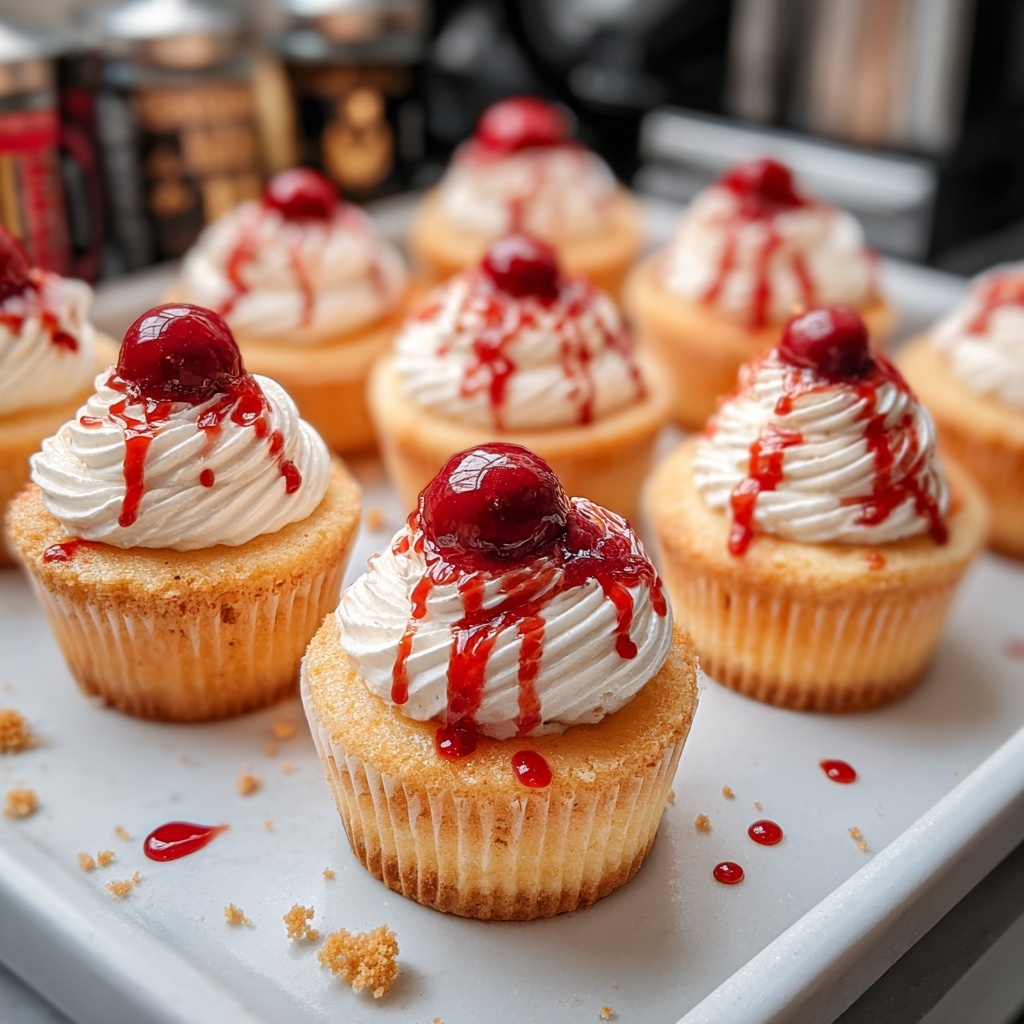 Mini Jammie Dodger Cheesecakes Recipe - Recipe Image