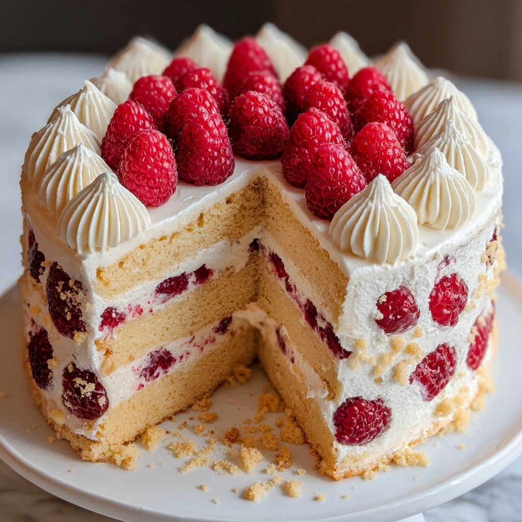 White Chocolate Raspberry Cake Recipe - Recipe Image