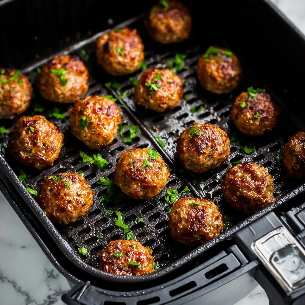 Air Fryer Chicken Parmesan Meatballs Recipe - Recipe Image