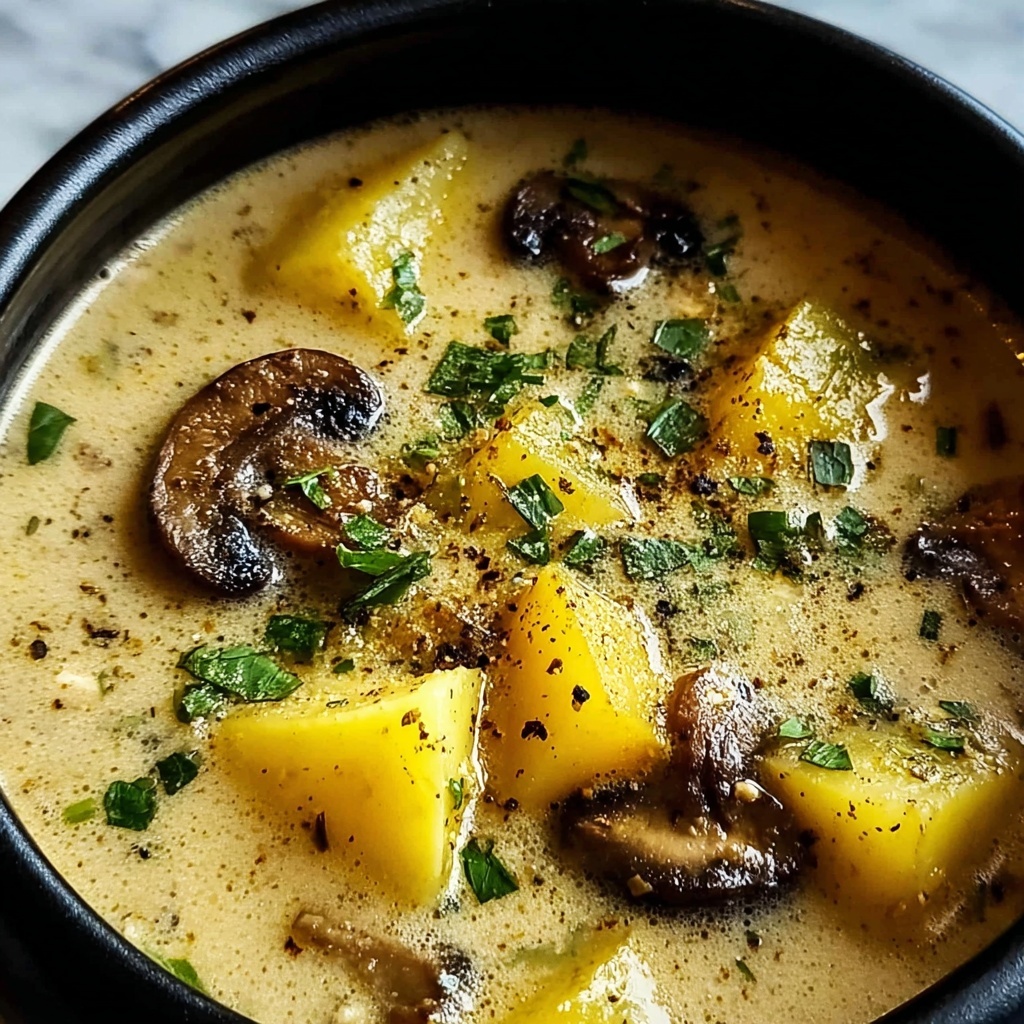 Mushroom Potato Soup Recipe - Recipe Image