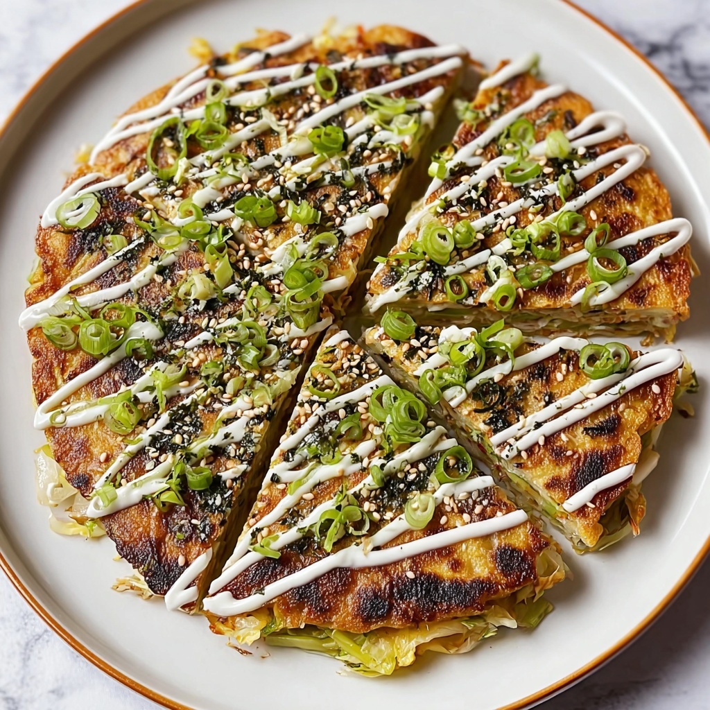 Okonomiyaki: Japanese Cabbage Pancake Recipe - Recipe Image