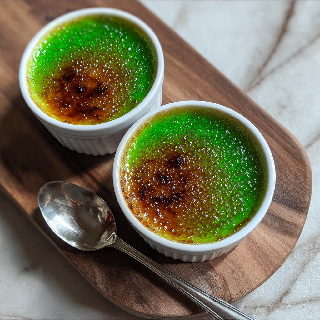 Pandan Crème Brûlée Recipe - Recipe Image