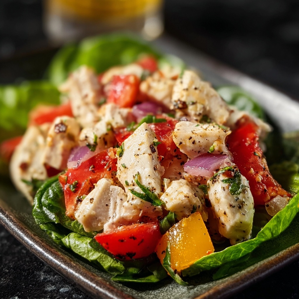 Italian Grinder Chicken Salad Recipe - Recipe Image