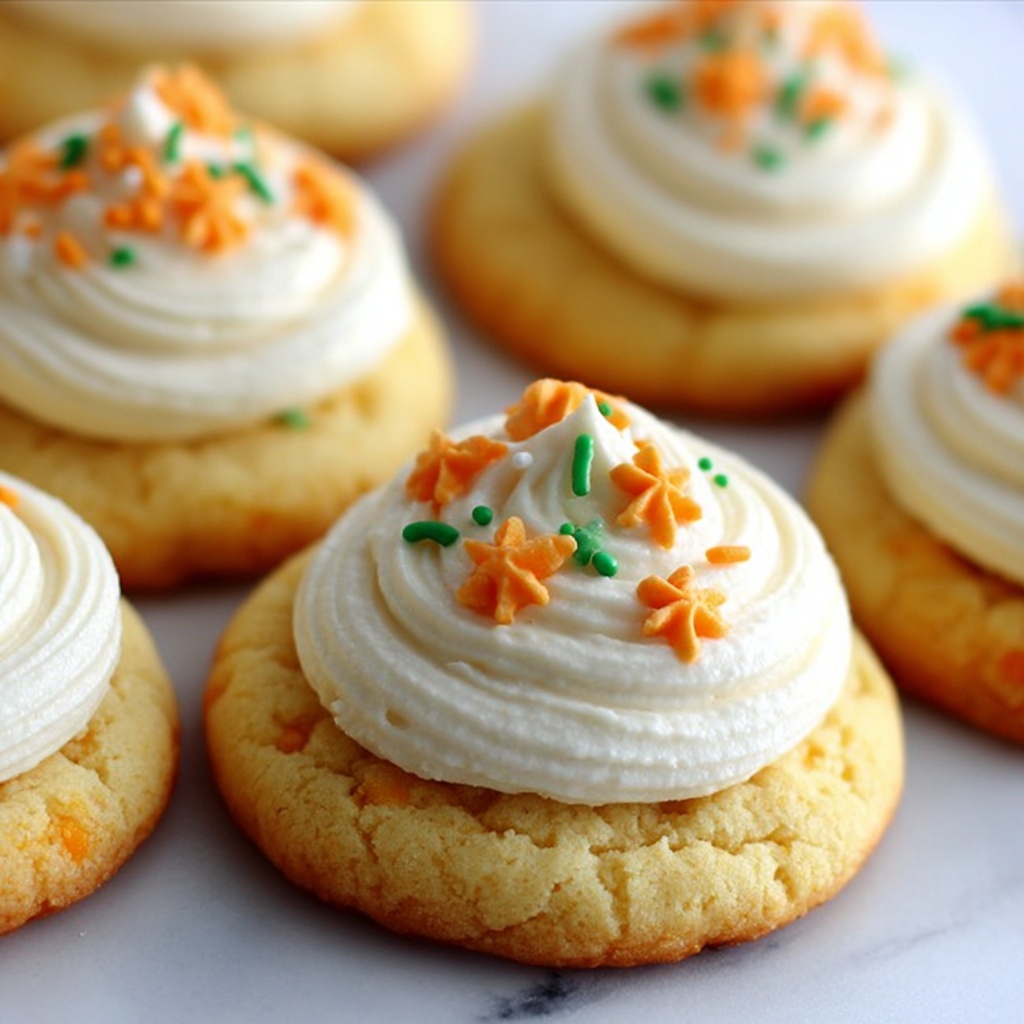 Pumpkin Sugar Cookies with Cream Cheese Frosting Recipe - Recipe Image