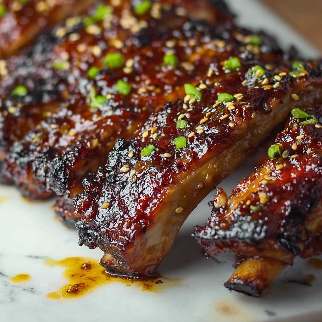 Honey Garlic Ribs Recipe - Recipe Image
