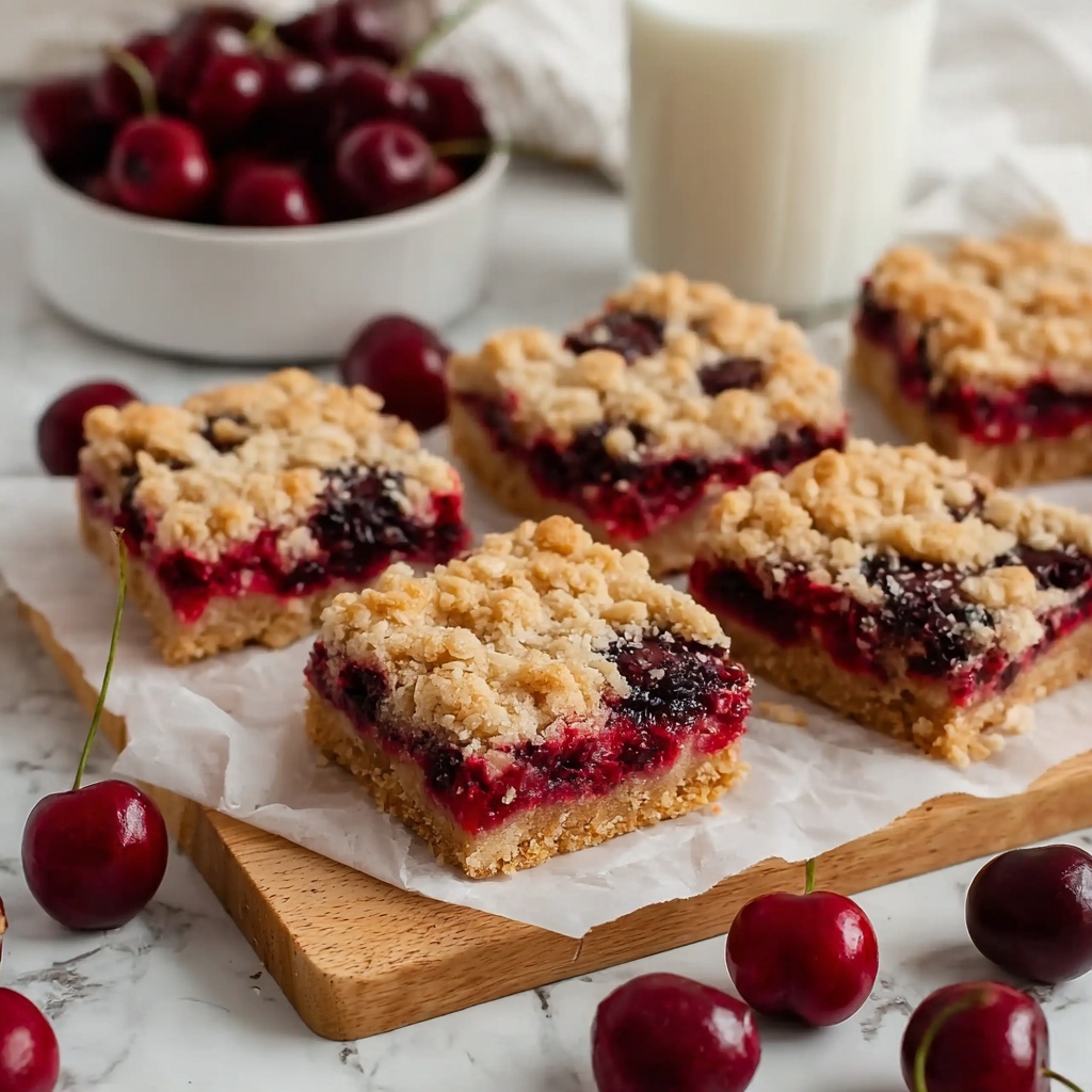 Cherry Crumble Bars Recipe - Recipe Image