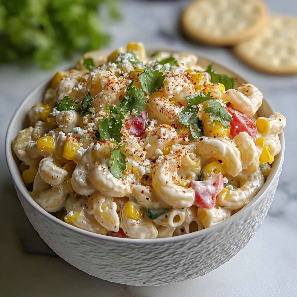 Elote Pasta Salad: A Vibrant Twist on a Classic Street Food Favorite Recipe - Recipe Image