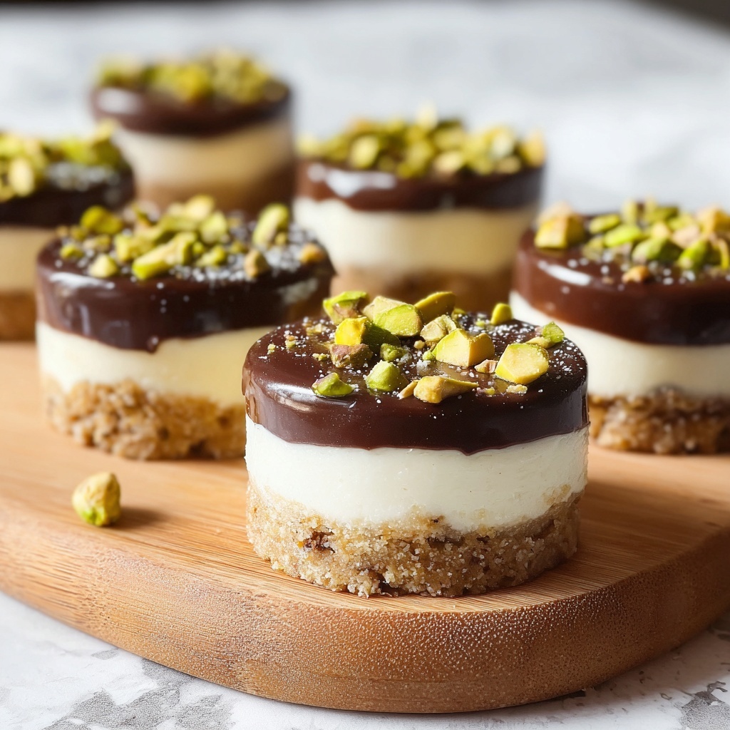 Mini Pistachio and Coffee Cheesecakes Recipe - Recipe Image