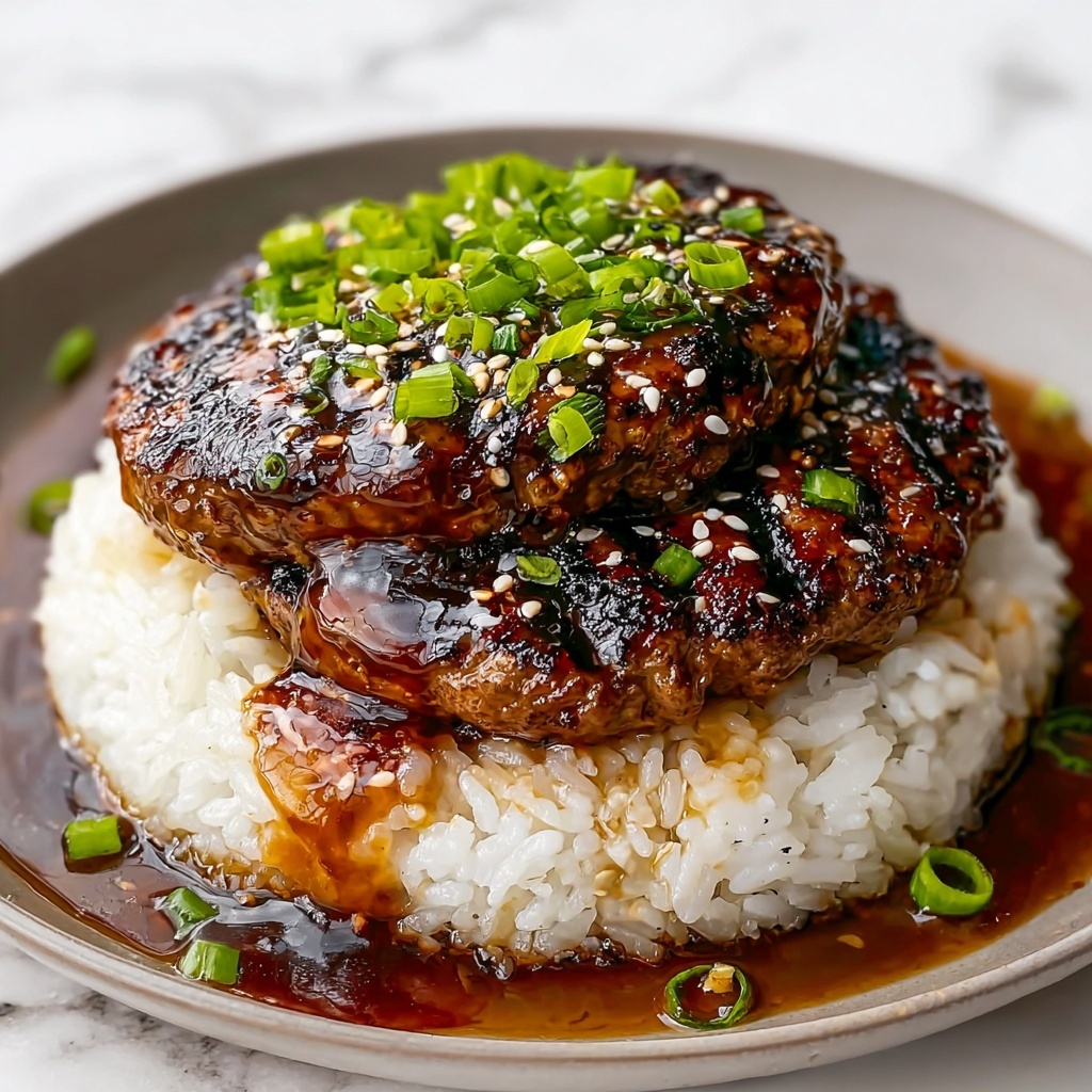 Juicy Japanese Hamburg Steak Recipe - Recipe Image