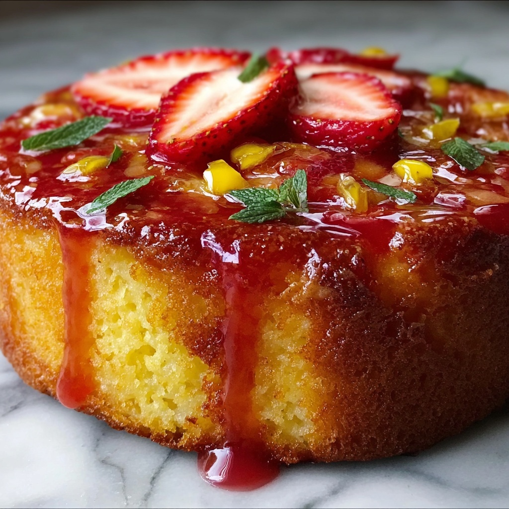 The Best Strawberry Pineapple Pound Cake You’ll Ever Bake Recipe - Recipe Image