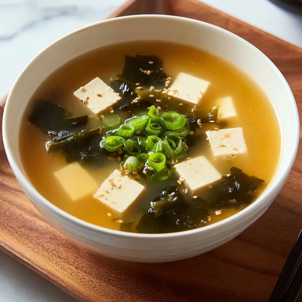 Homemade Miso Soup with Tofu Recipe - Recipe Image