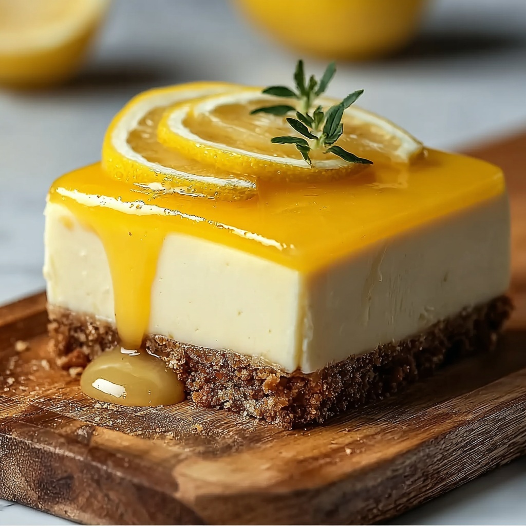 Lemon Cheesecake with Lemon Curd Recipe - Recipe Image
