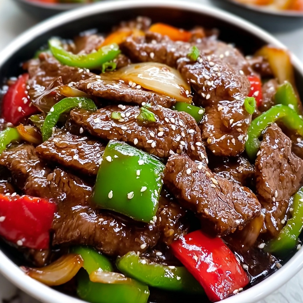 Easy Chinese Pepper Steak Recipe - Recipe Image