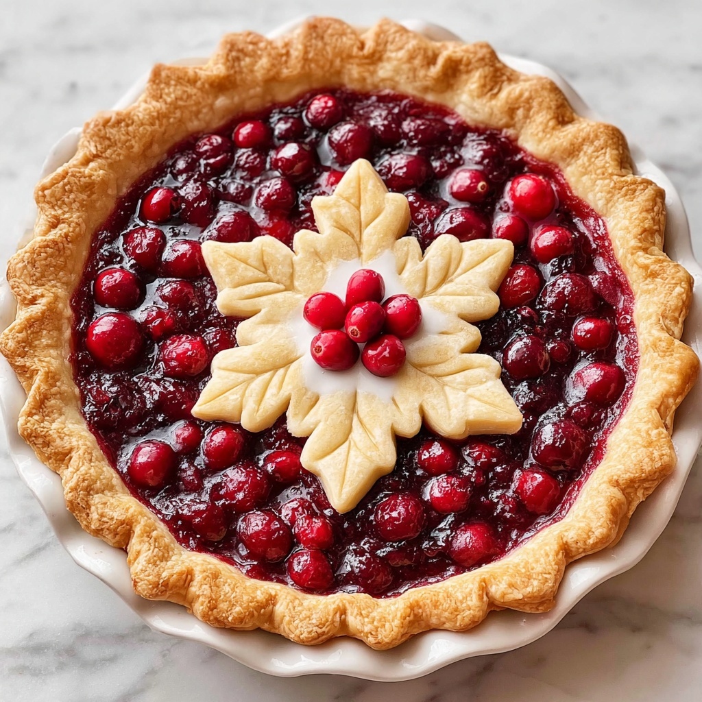 Cranberry Orange Custard Pie Recipe - Recipe Image