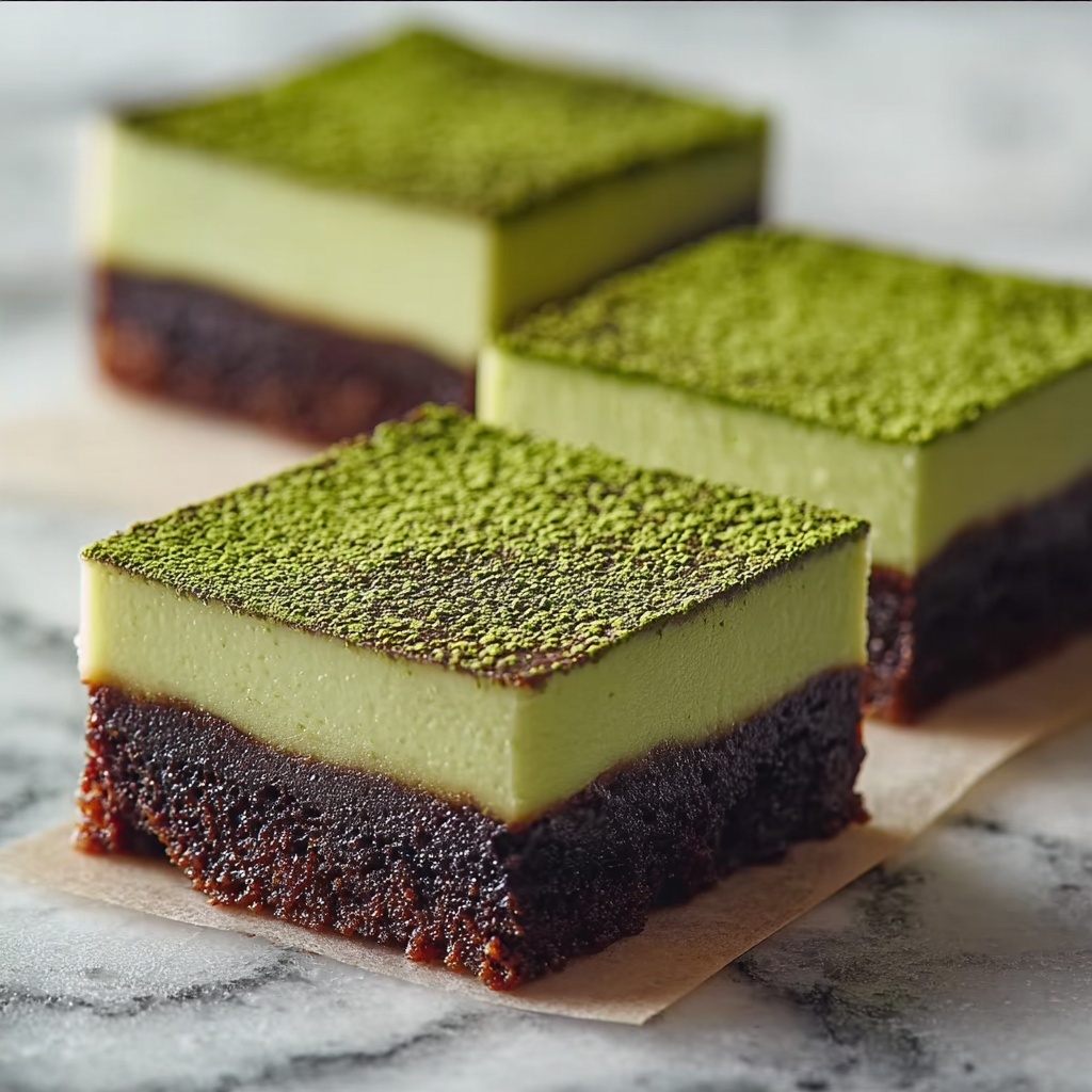 Matcha Mochi Brownies Recipe - Recipe Image