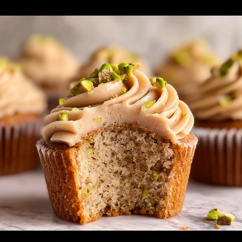 Caramel Pistachio Cupcakes Recipe - Recipe Image